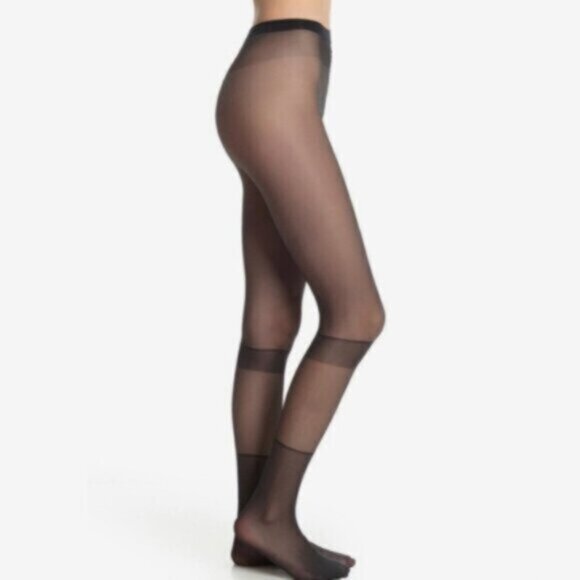 Wolford Sz S - Black Harmony Tights NEW - Picture 3 of 4